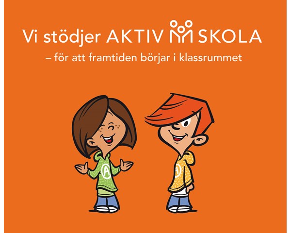 Vi stödjer återigen Aktiv Skola