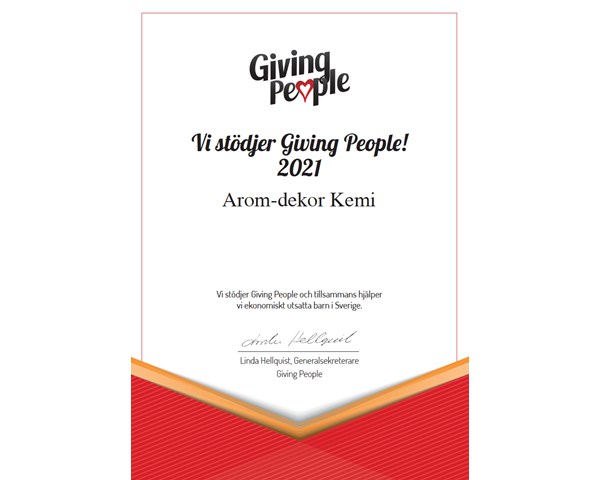 Giving people