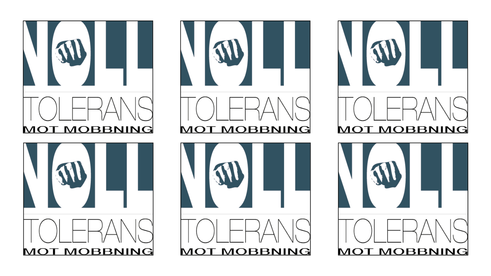 Vi sponsrar Noll Tolerans mot mobbning